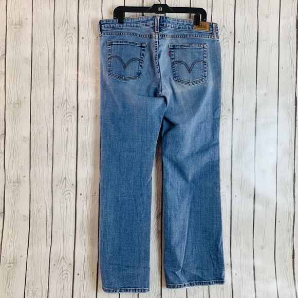 Womens Levis 545 Low Rise Bootcut Denim Blue Jeans Red Tab Size W 36 L 31 - Picture 3 of 7